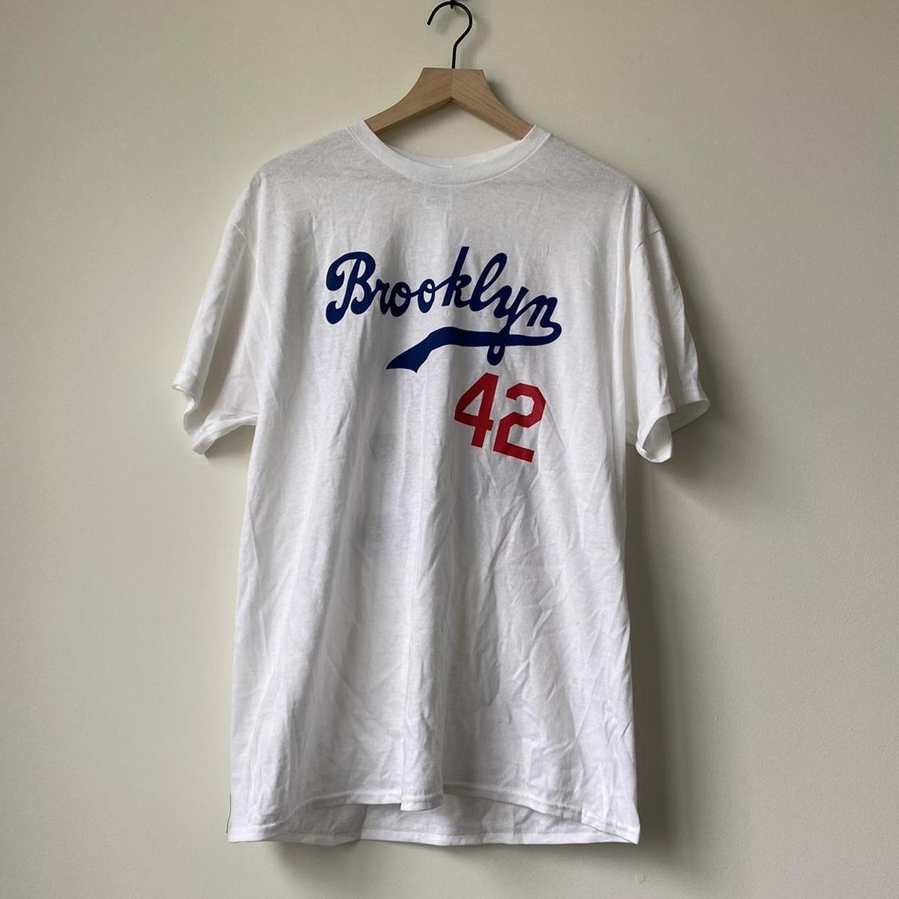 Jackie Robinson Brooklyn Dodgers Men's White Shirt Size Large