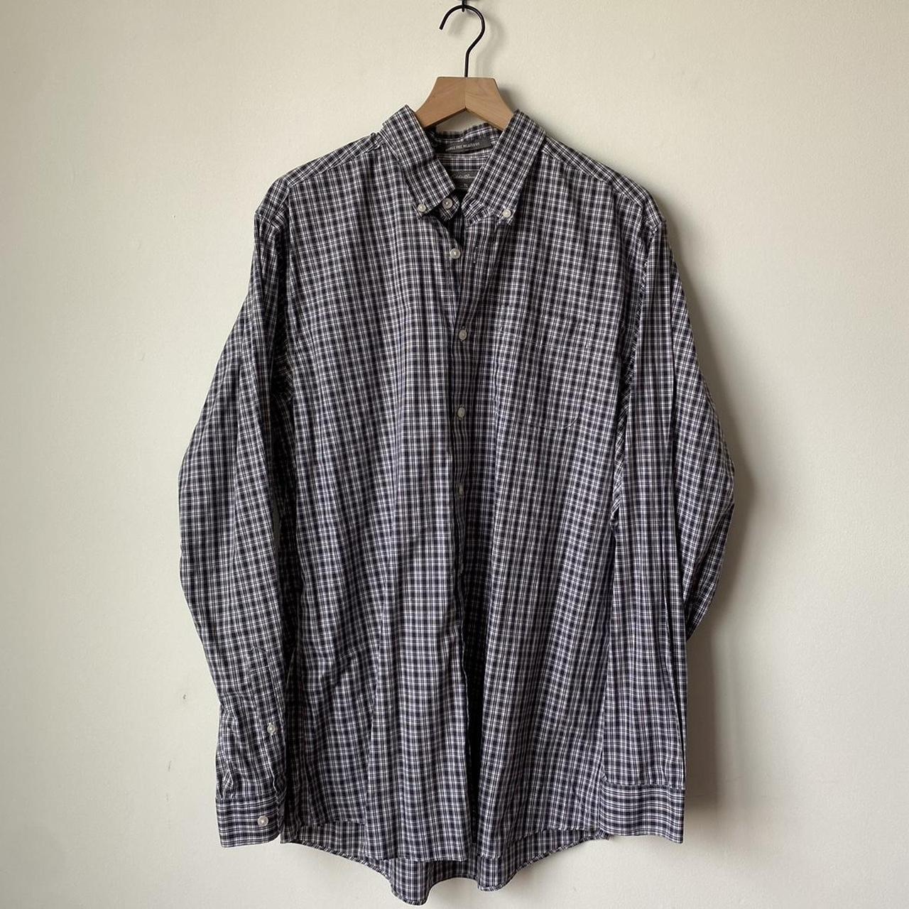 Vintage Eddie Bauer Flannel Shirt Size... - Depop