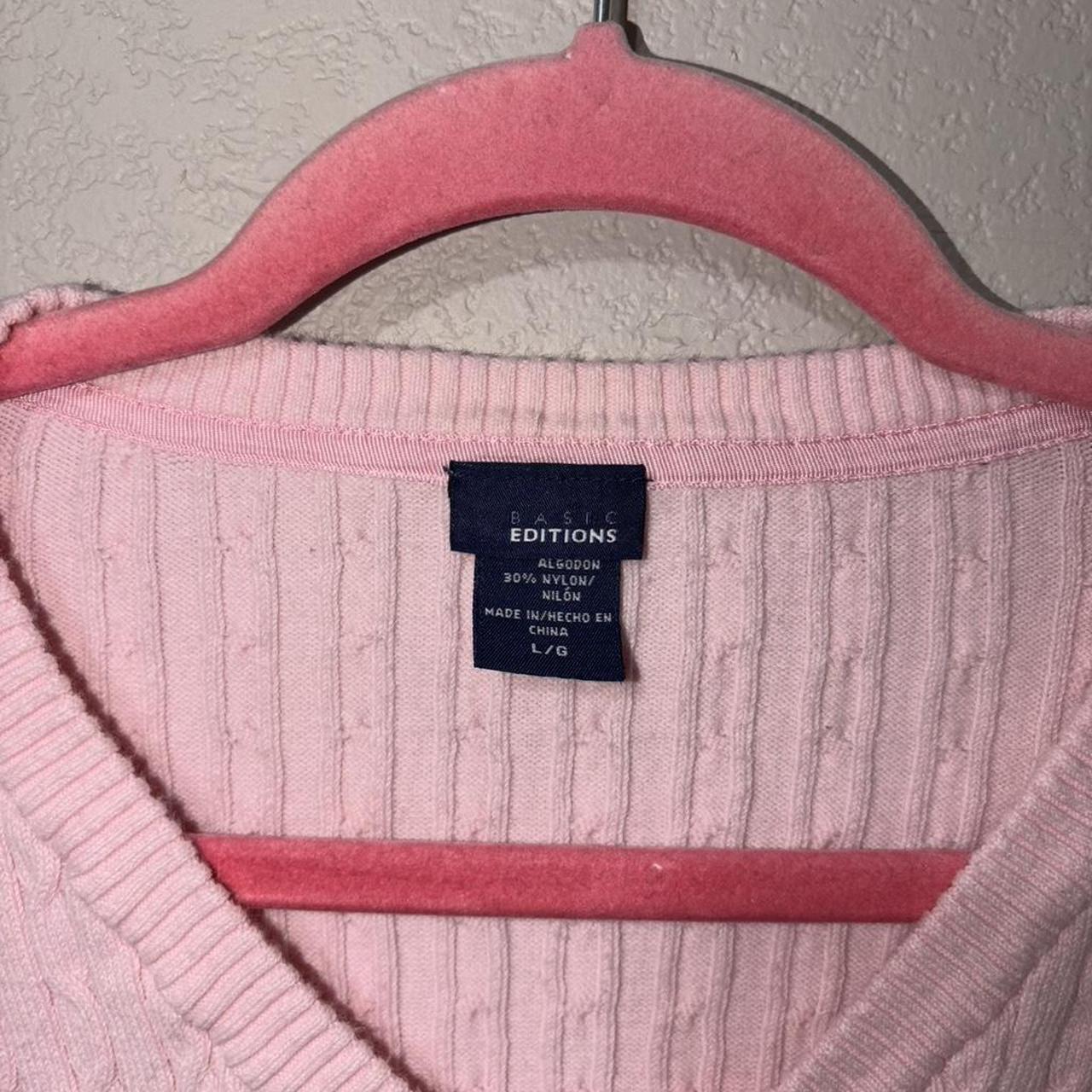 Basic Editions Women's Sweater - Pink - L – Basic… - image 3