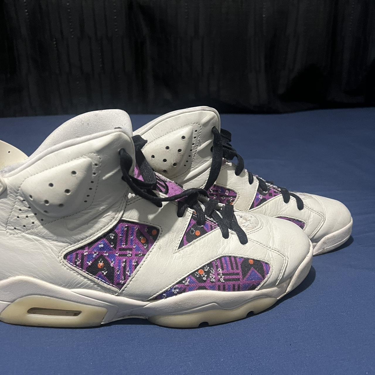 Black and purple retro 6 best sale