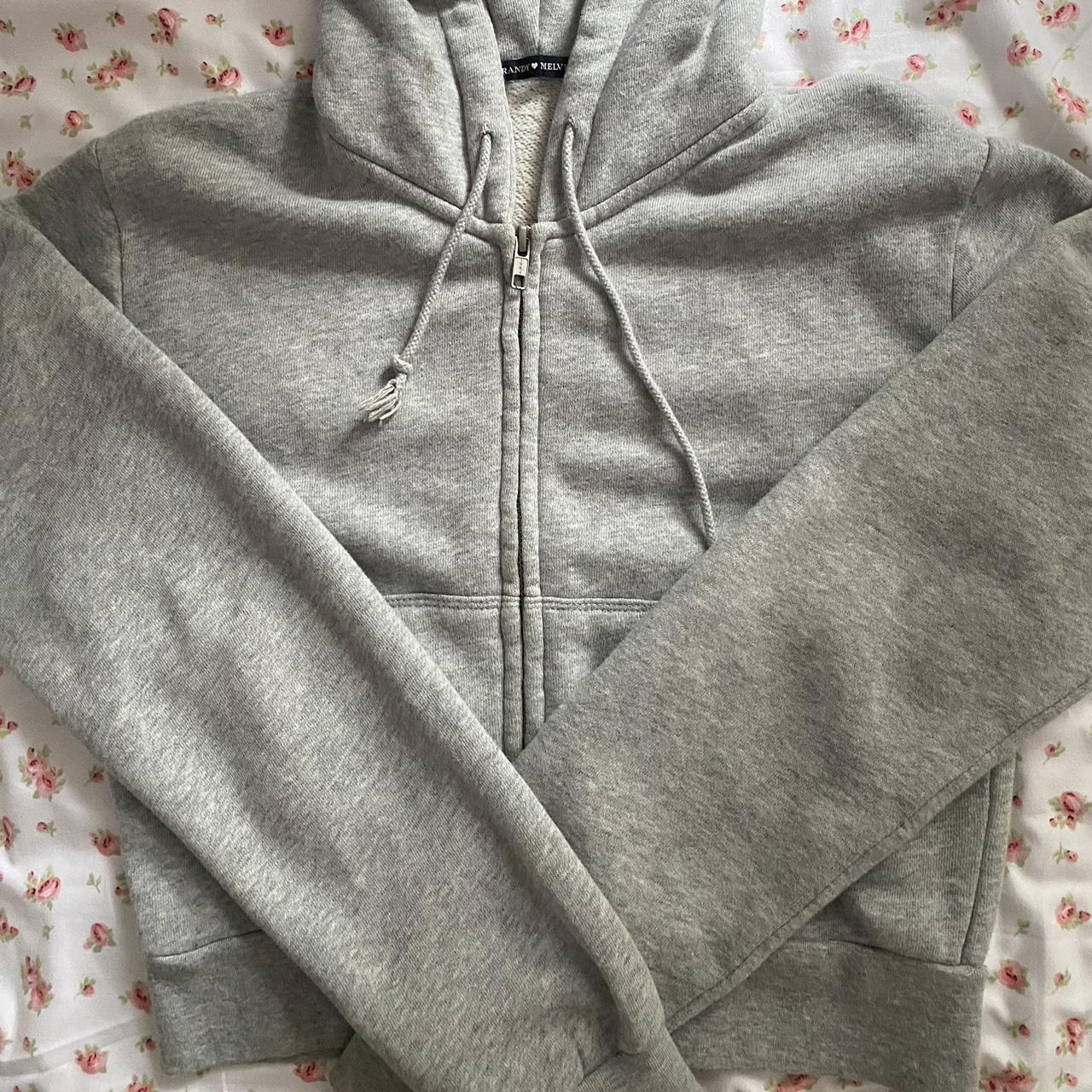 Brandy melville grey crystal hoodie Clearance