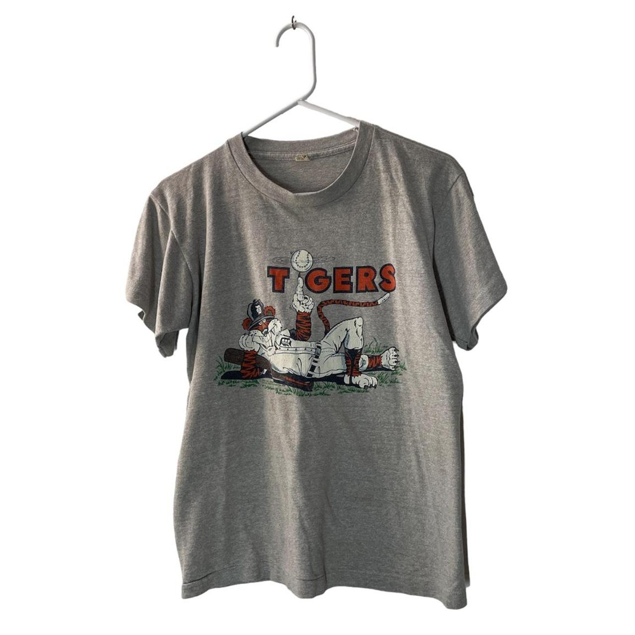 Vintage 1984 Detroit Tigers Baseball T Shirt Screen... Depop