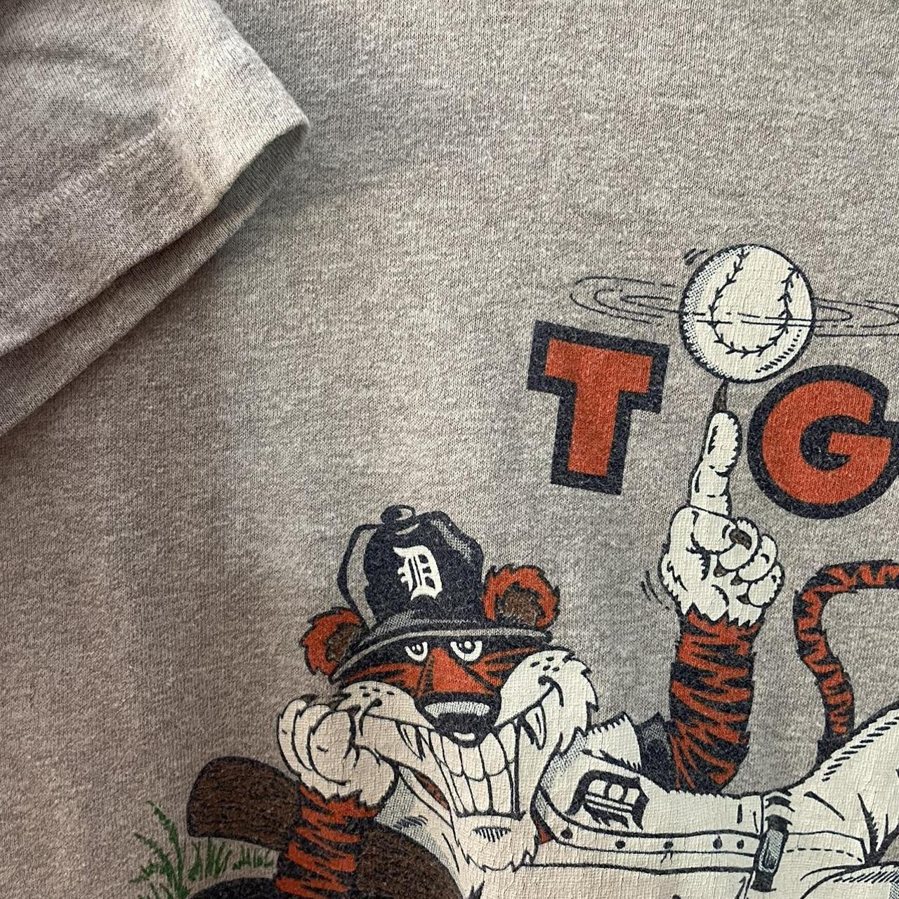 Vintage 1984 Detroit Tigers Baseball T Shirt Screen... Depop