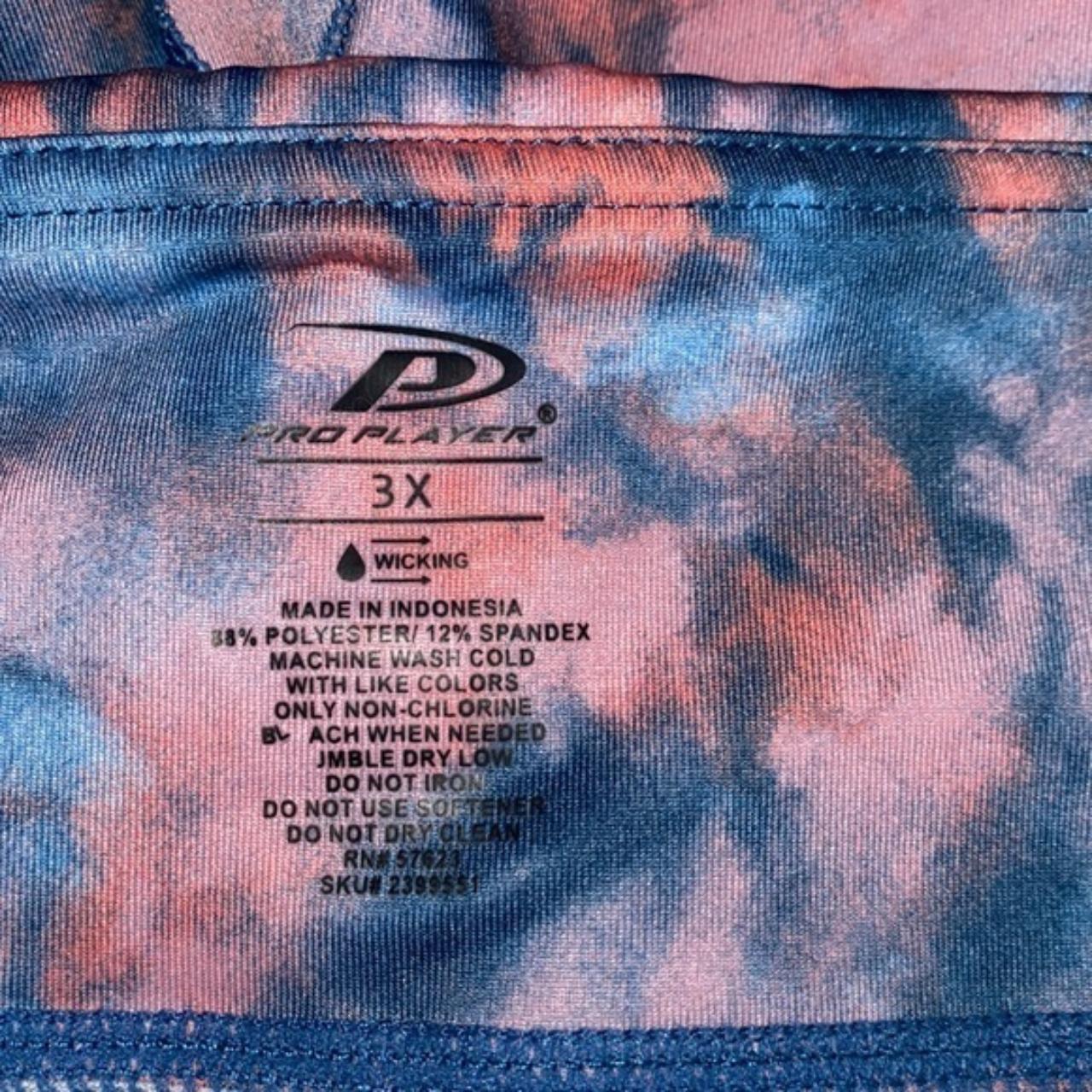 Pro player‎ 3x athletic leggings Blue and pink - Depop