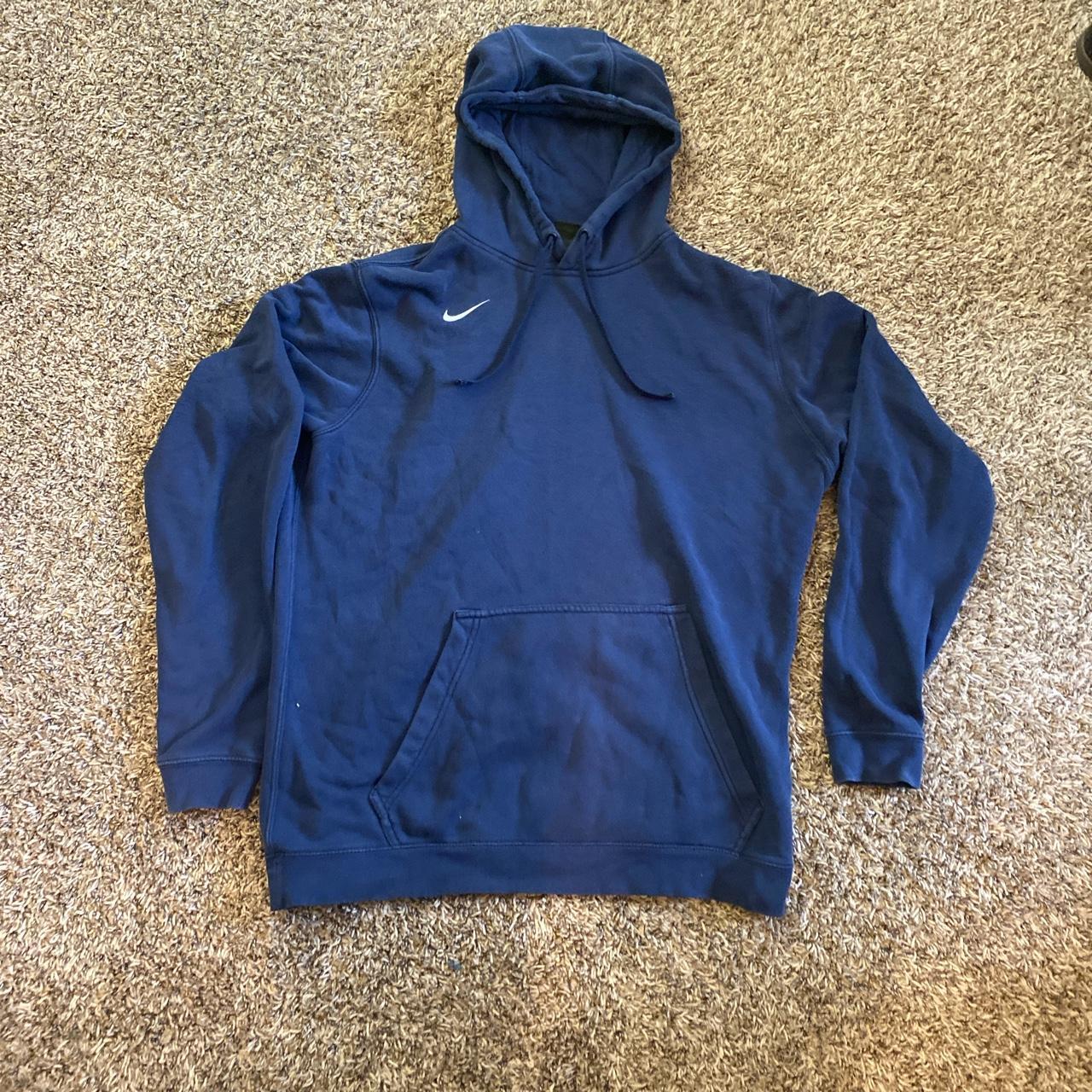 mens nike hoodie navy blue