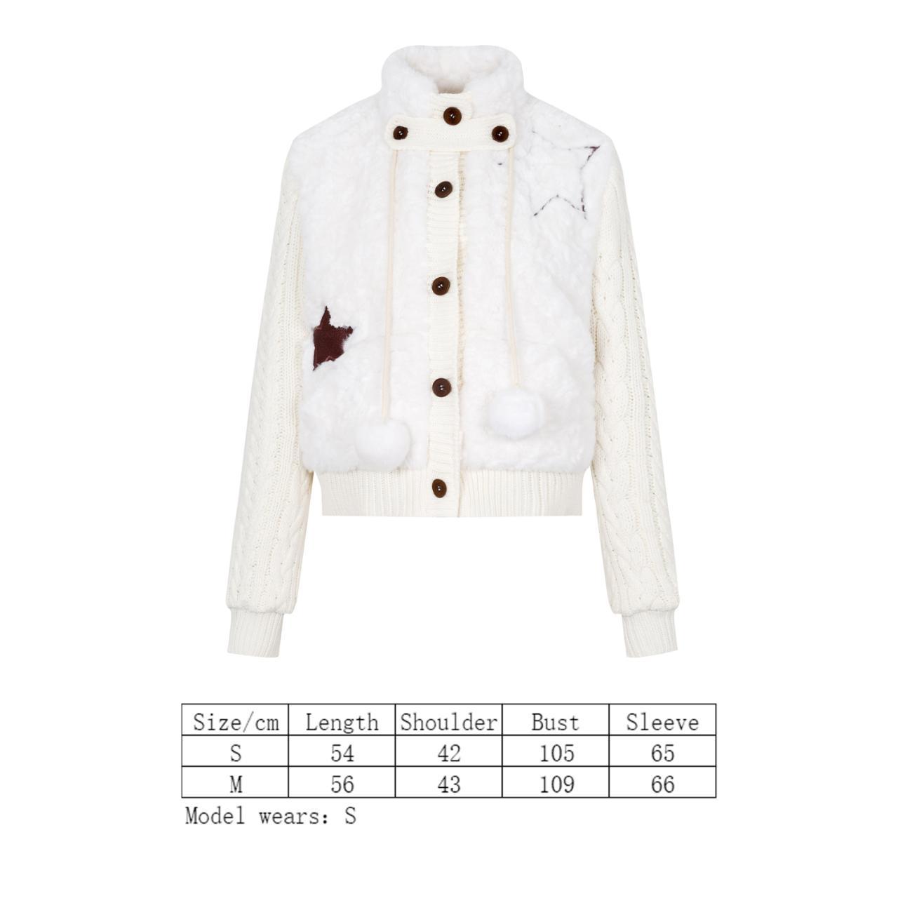 Pure white faux rabbit fur coat with sweater... Depop