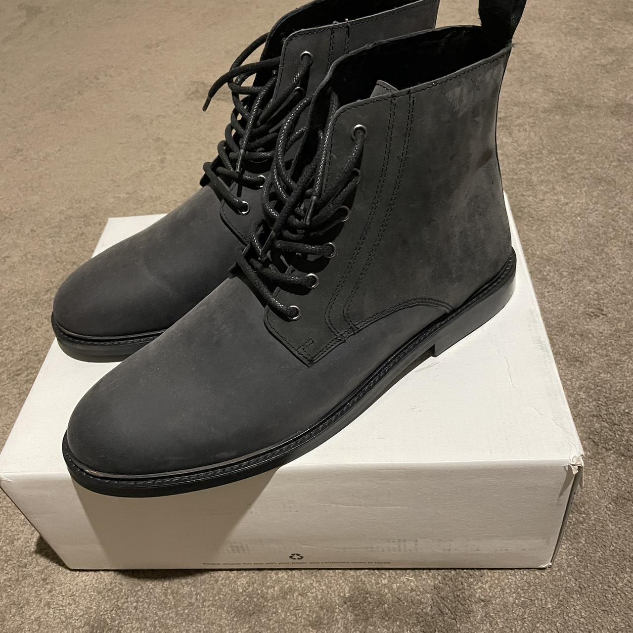 Mens size 11 matte black boot (better suited to size... Depop