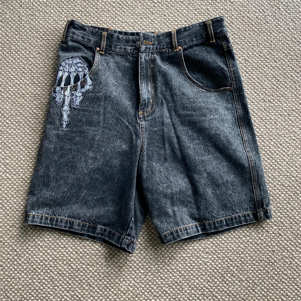 Billy Bones Club 'The Bird Denim Short - Washed... - Depop