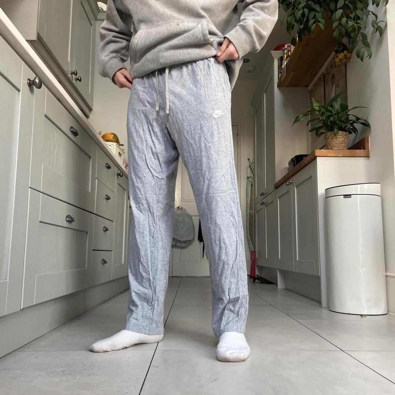 slim grey nike joggers
