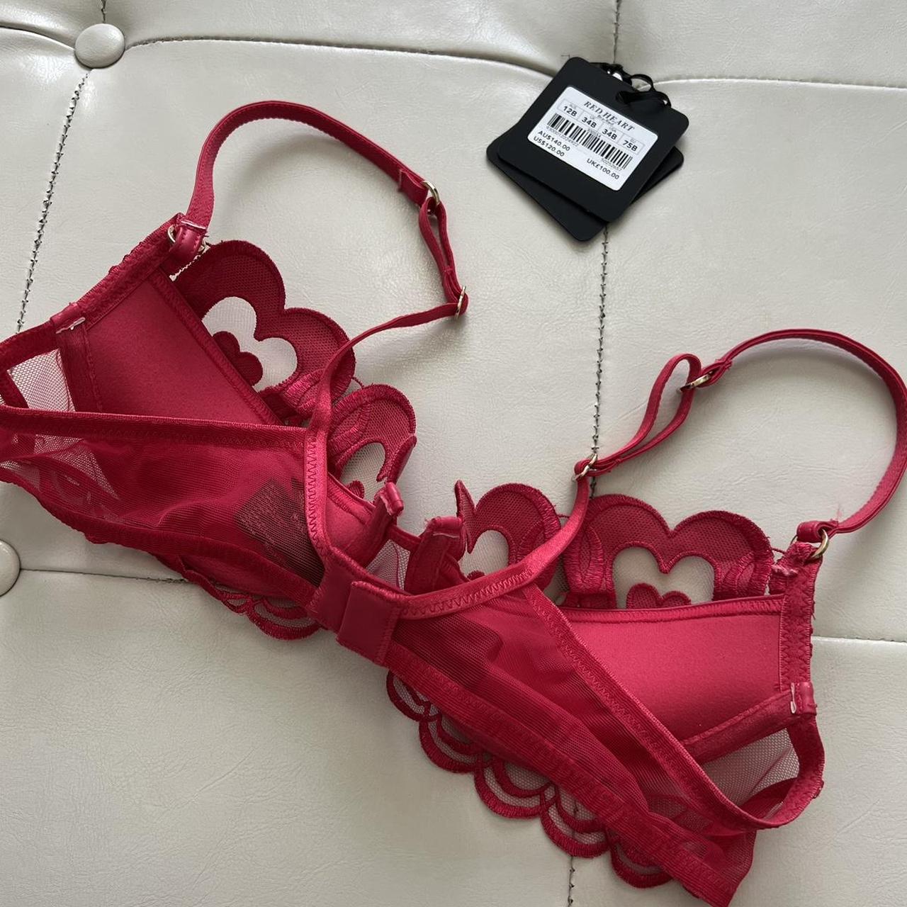 Honey Birdette Red Hearts 34B Bra ️ will come with... Depop