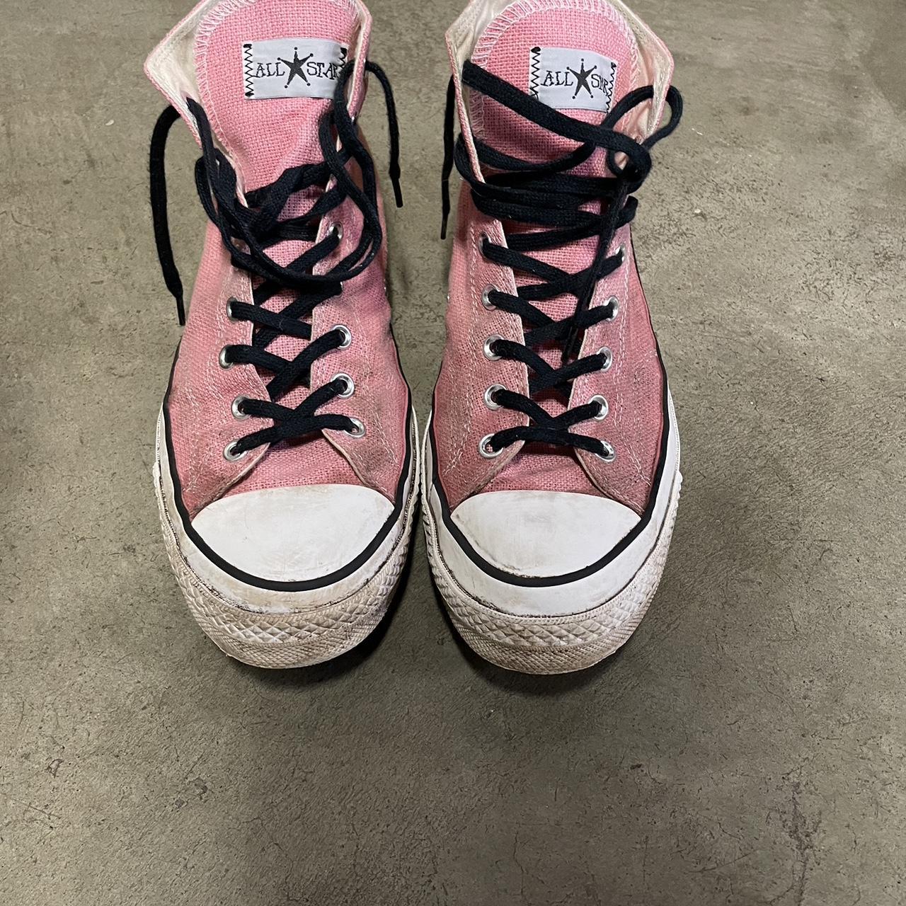 Pink Stussy converse Chuck 70 size 11.5 men’s - Depop