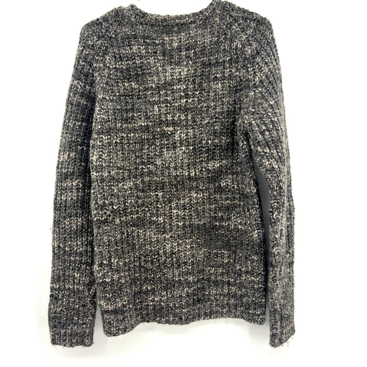 Billy Reid Womens Large Gray Cable Knit Chunky Wool Depop