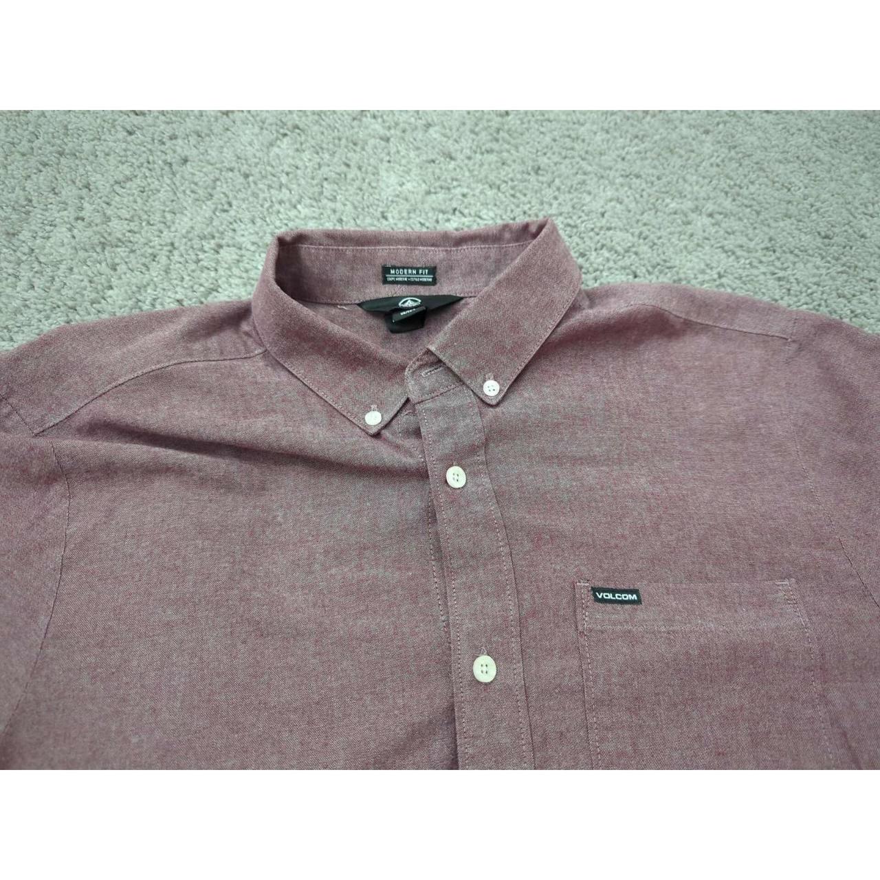 Volcom Men's Shirt - Red - L – Volcom Button Up S… - image 3
