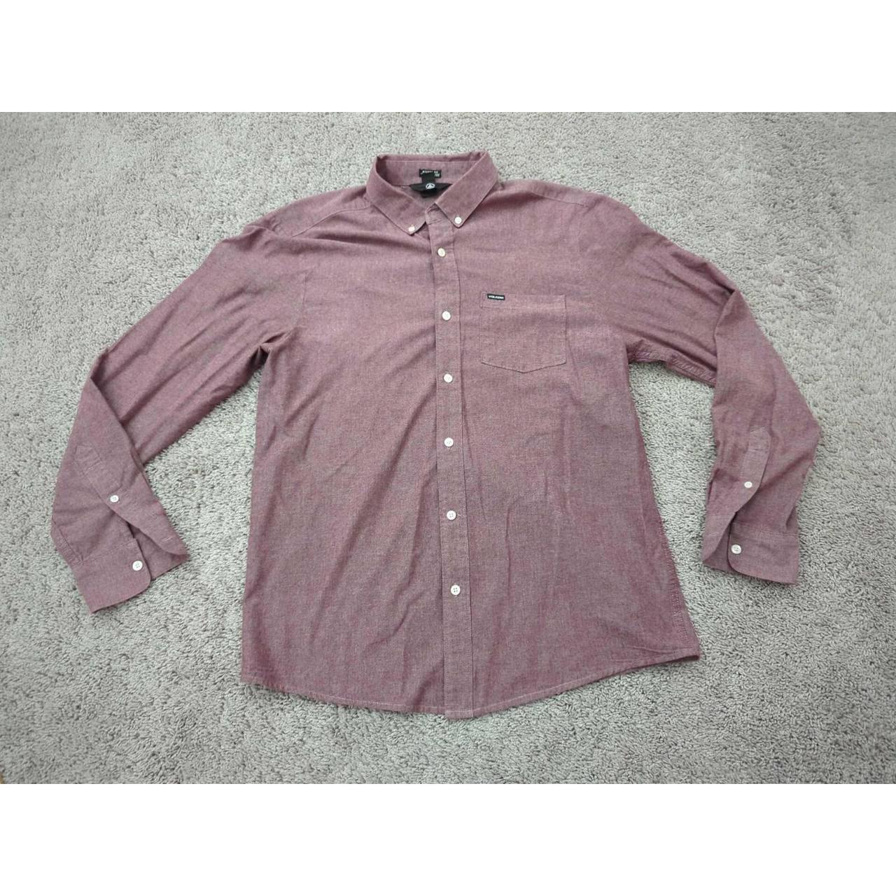 Volcom Men's Shirt - Red - L – Volcom Button Up S… - image 1