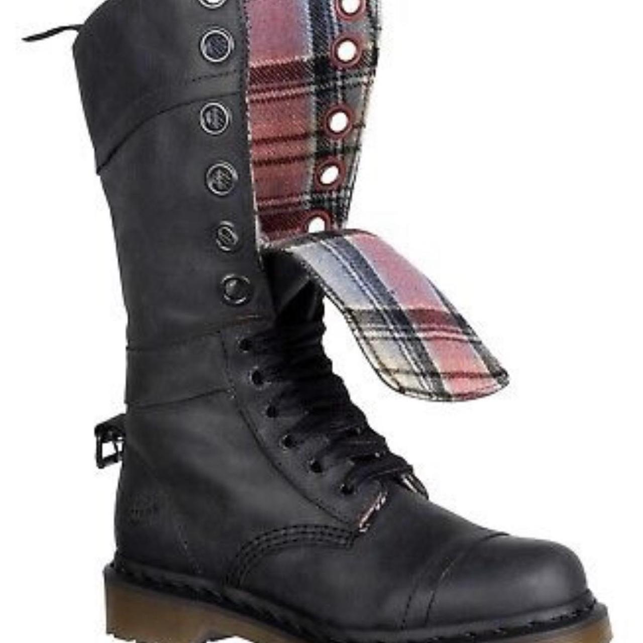 Doc martens plaid clearance boots