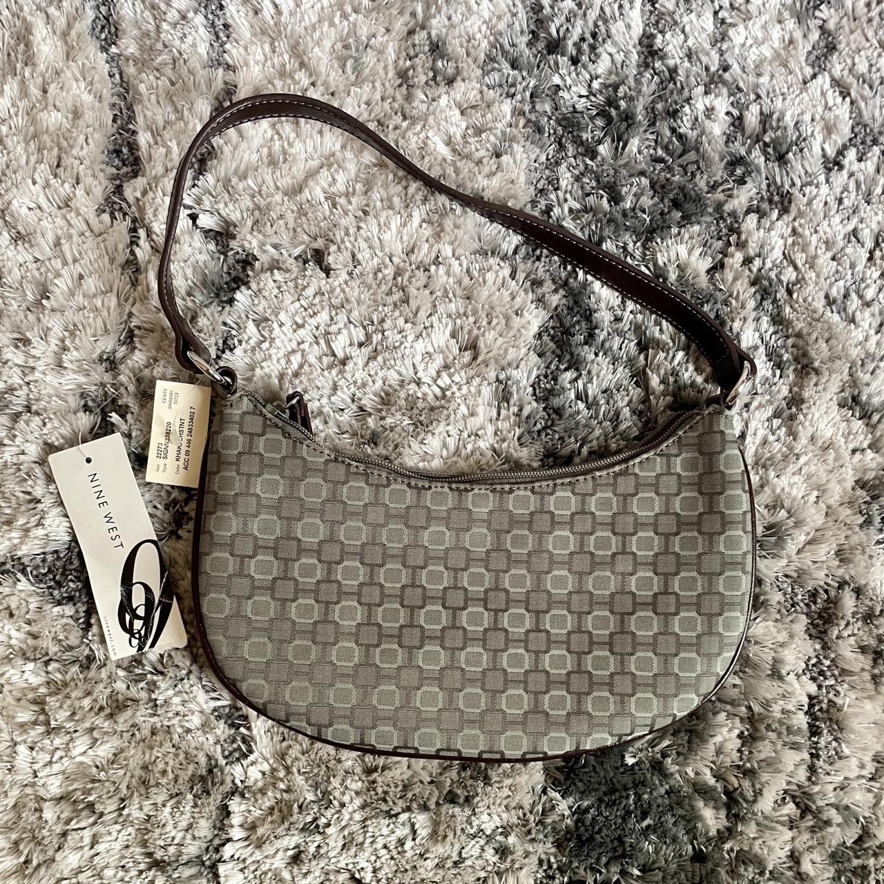 Nine West baguette bag. Dark brown strap with Depop