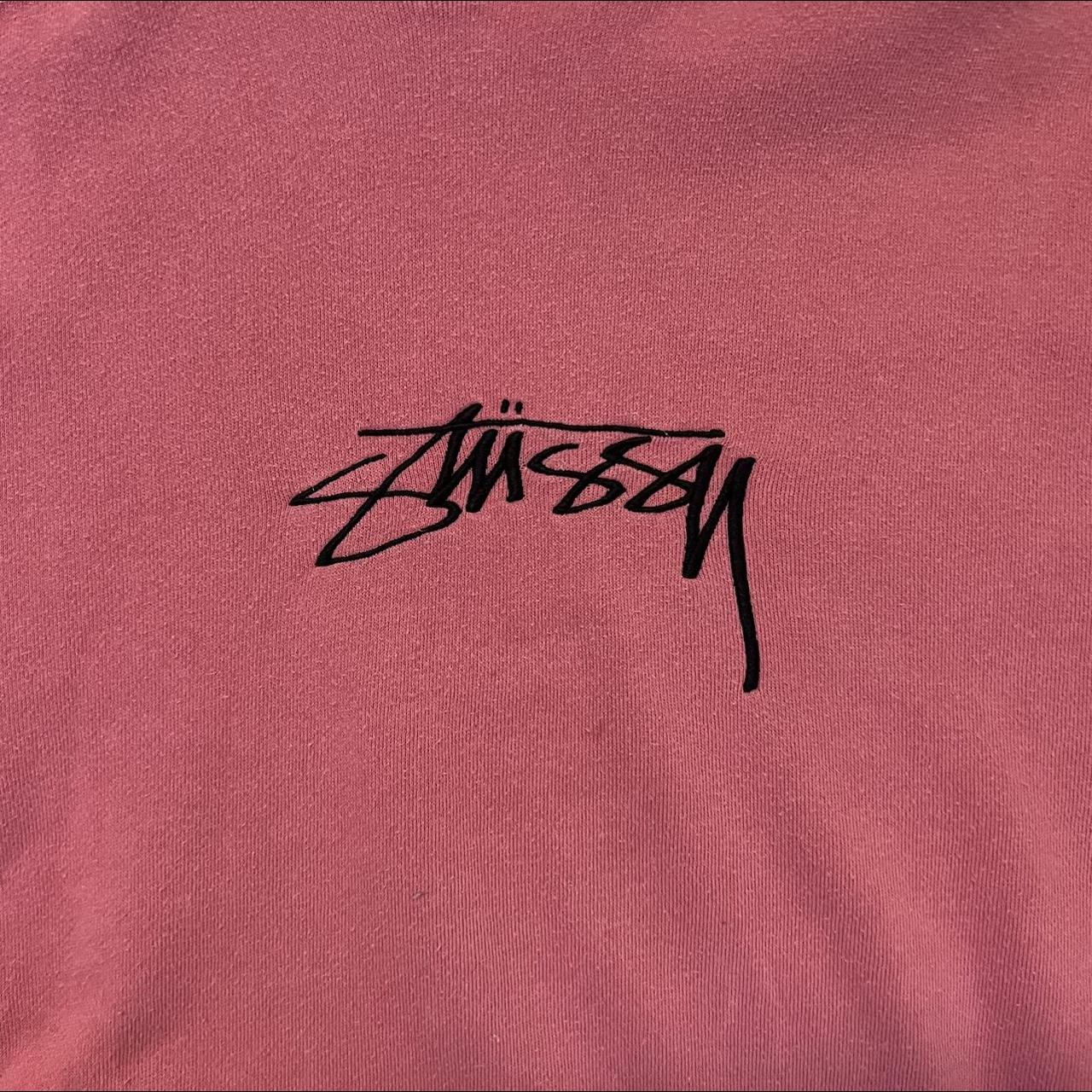 Pink stussy hoodie Perfect condition Size M Just... - Depop