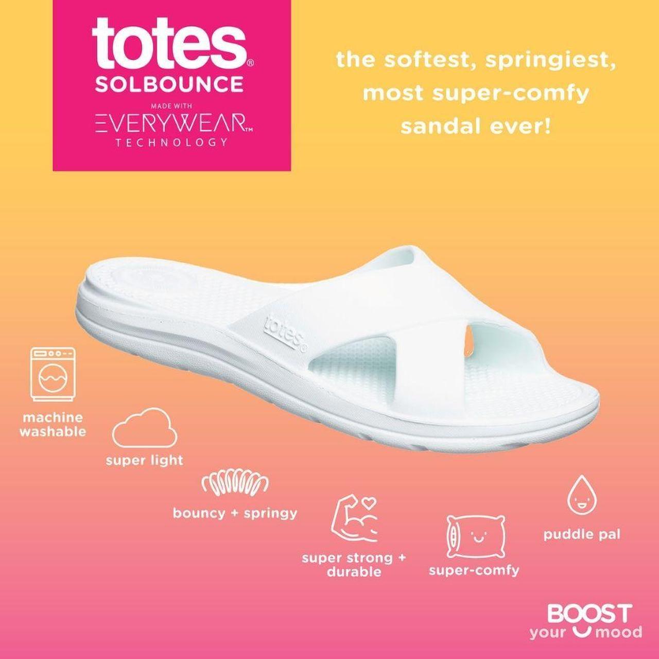 totes bounce flip flops