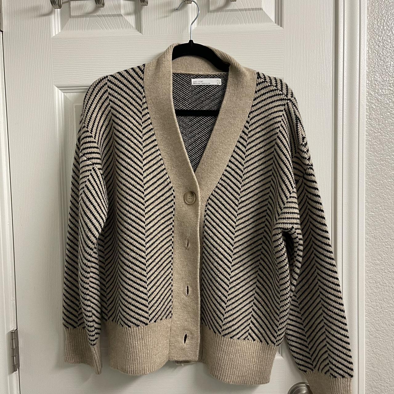 Fashion Oak + Fort Herringbone Cardigan