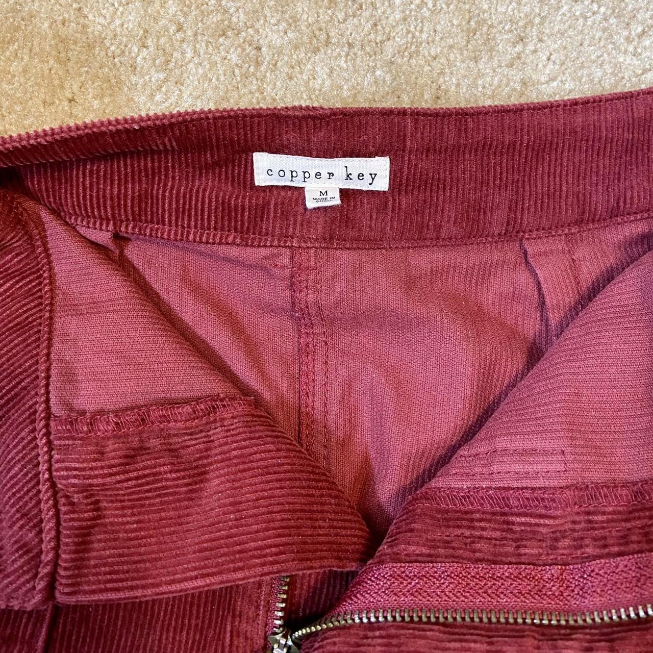 Copper Key maroon skirt Waist 30in Length 17.5in Depop