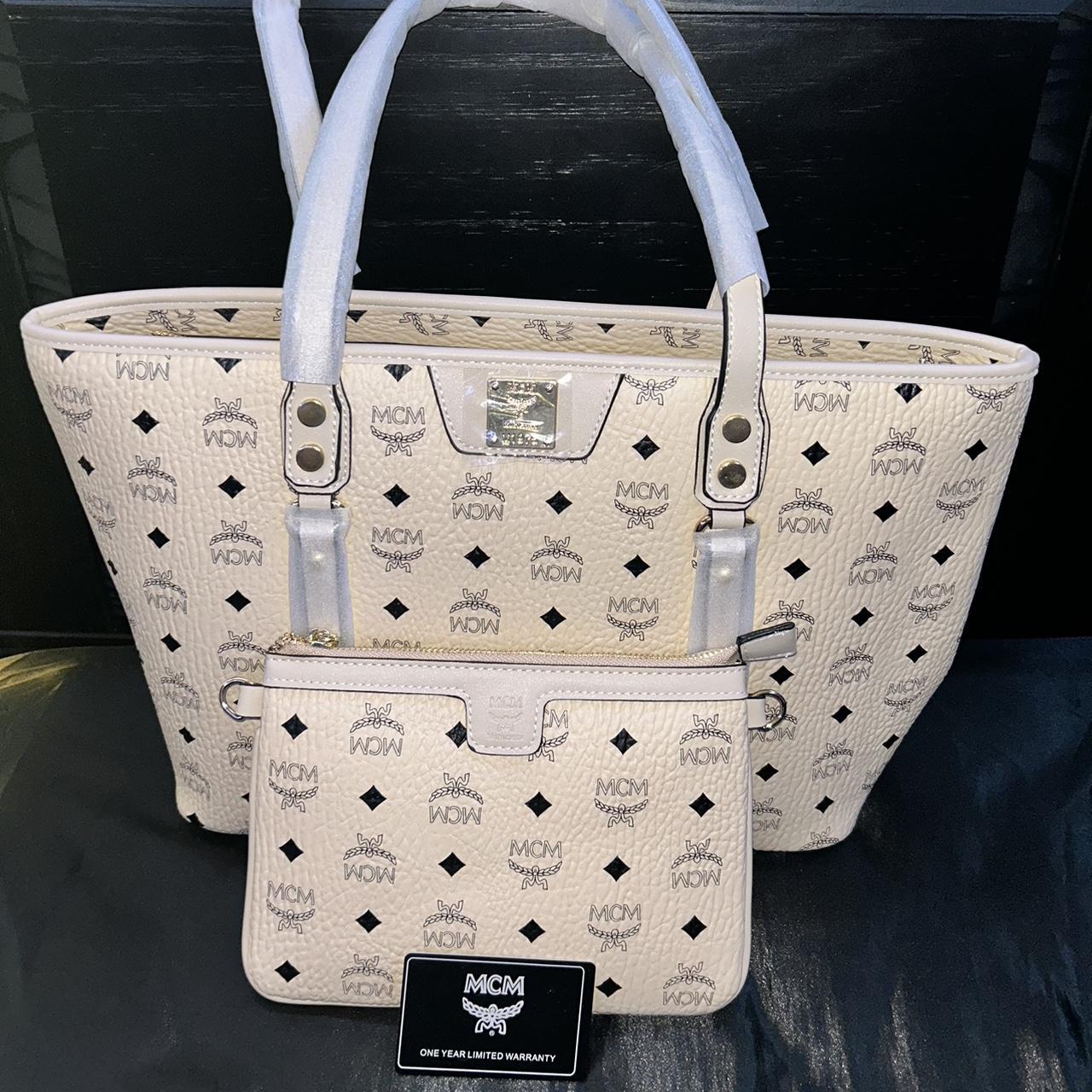 Mcm cream online bag