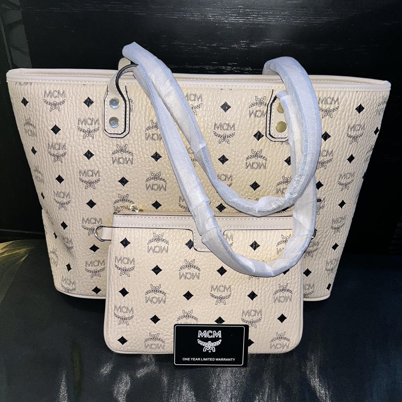 Mcm discount cream bag