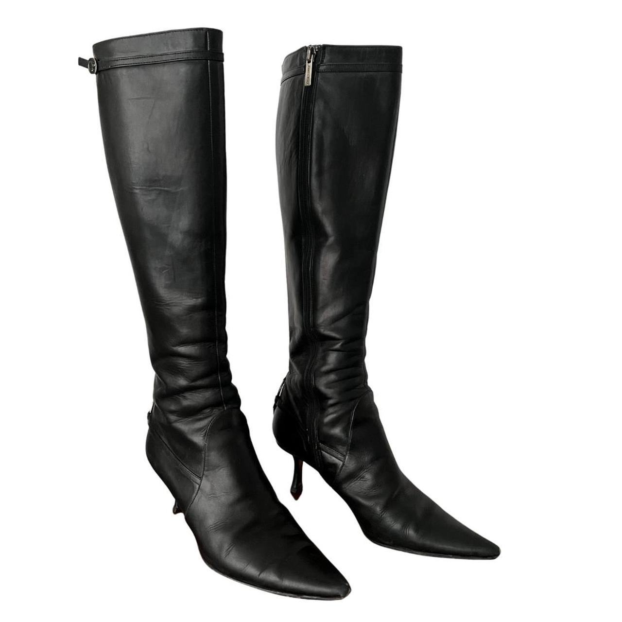 Jimmy Choo Women's Black Boots | Depop