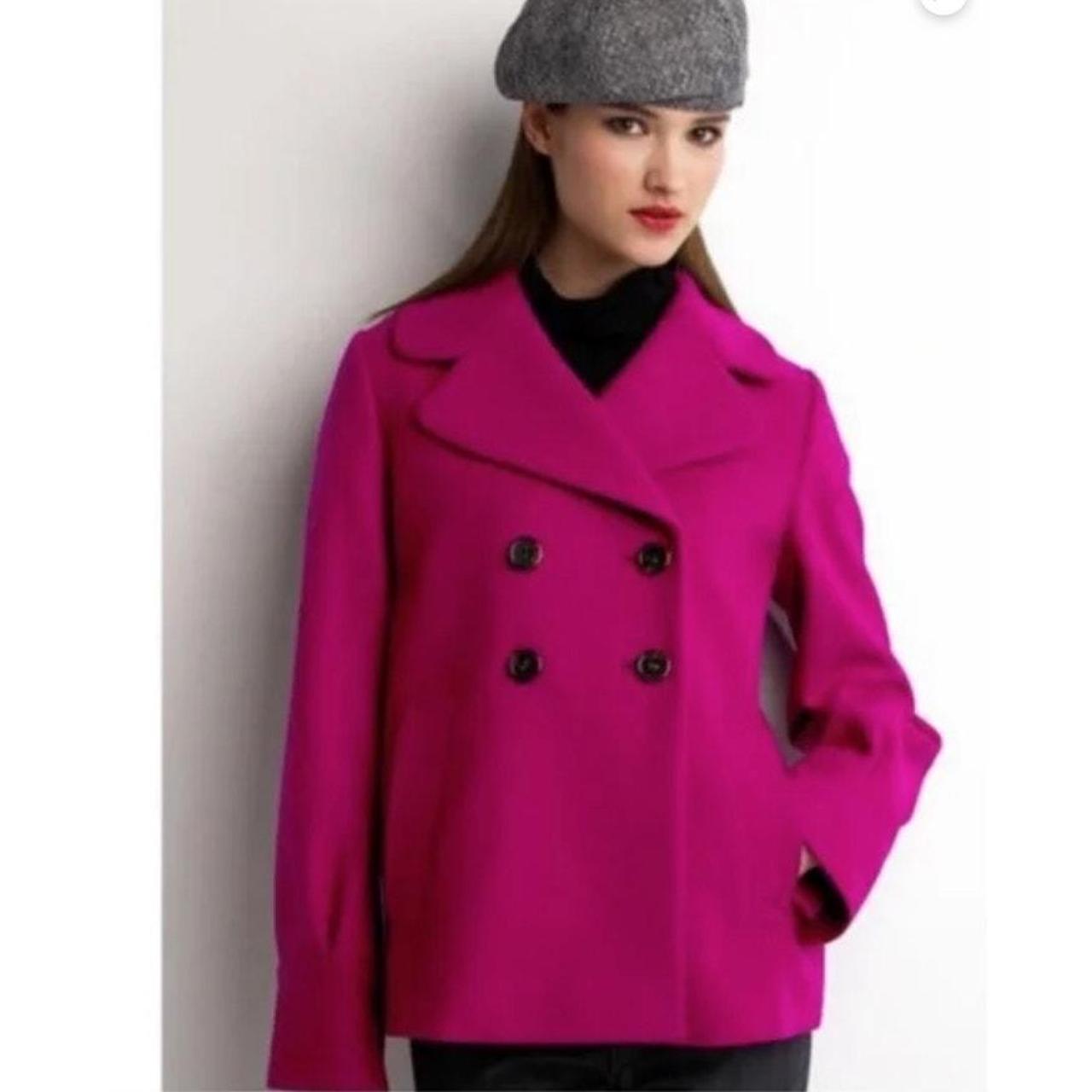 Banana republic pink wool coat best sale