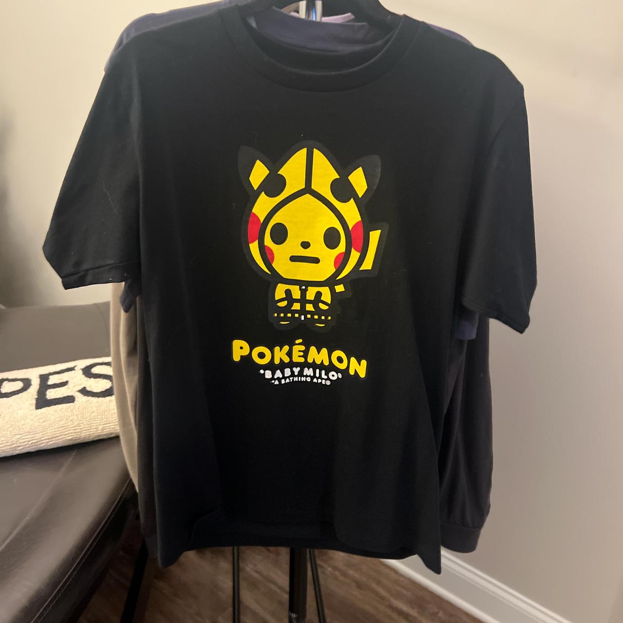 【美品】A Bathing Ape ポケモン BABY MILO Tシャツ 黒 BAPE Pokémon Baby Milo Ape Head Tee Size L | eBay