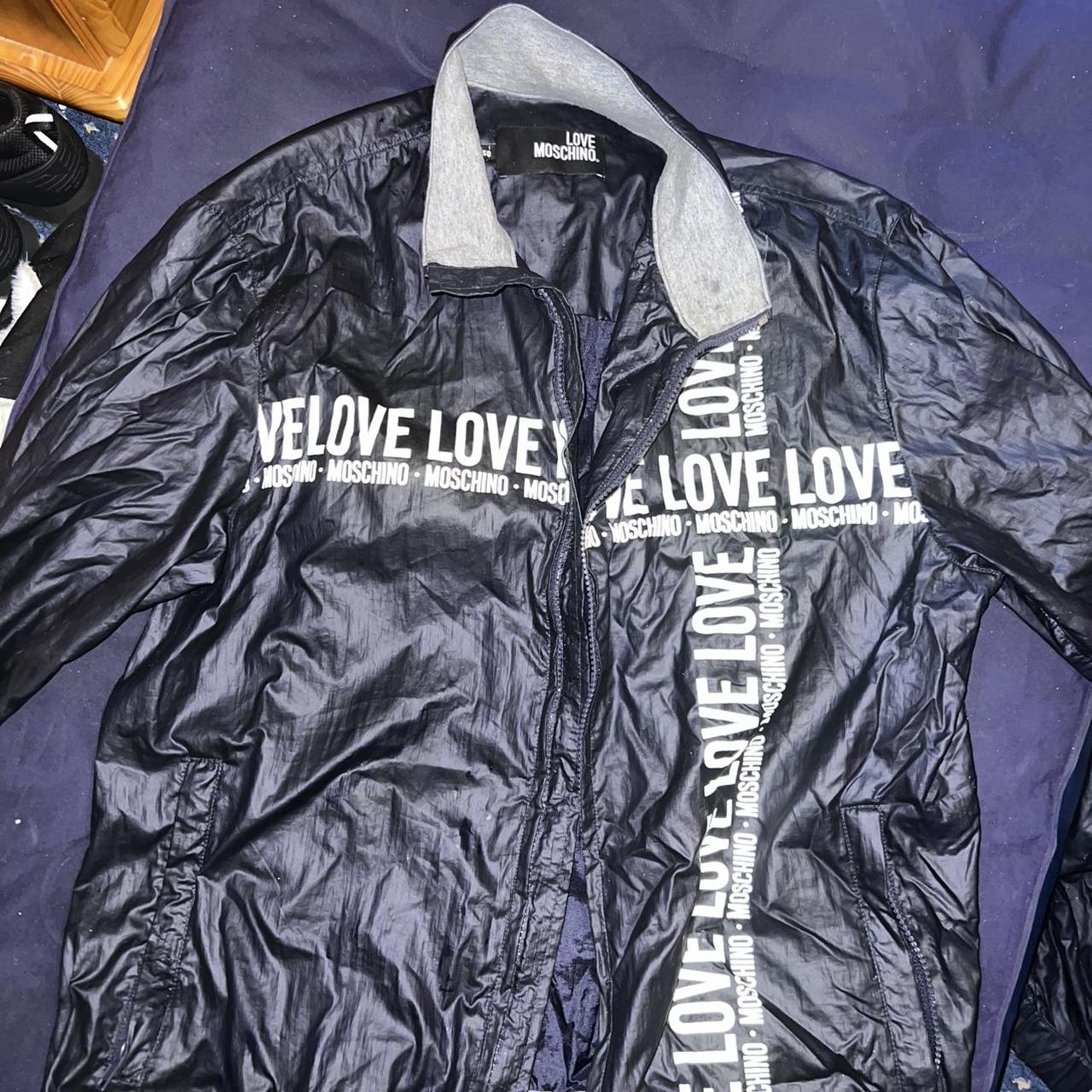 Love moschino Navy windbreaker size medium