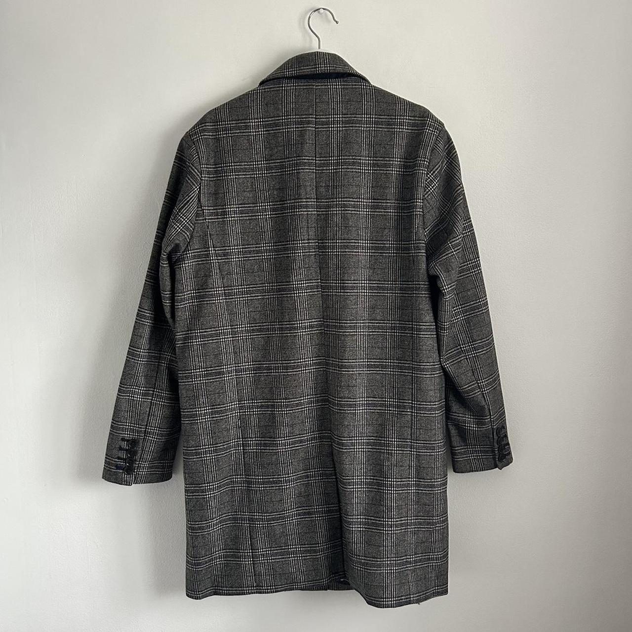 Brand new BEN SHERMAN grey check duffle coat Never... - Depop