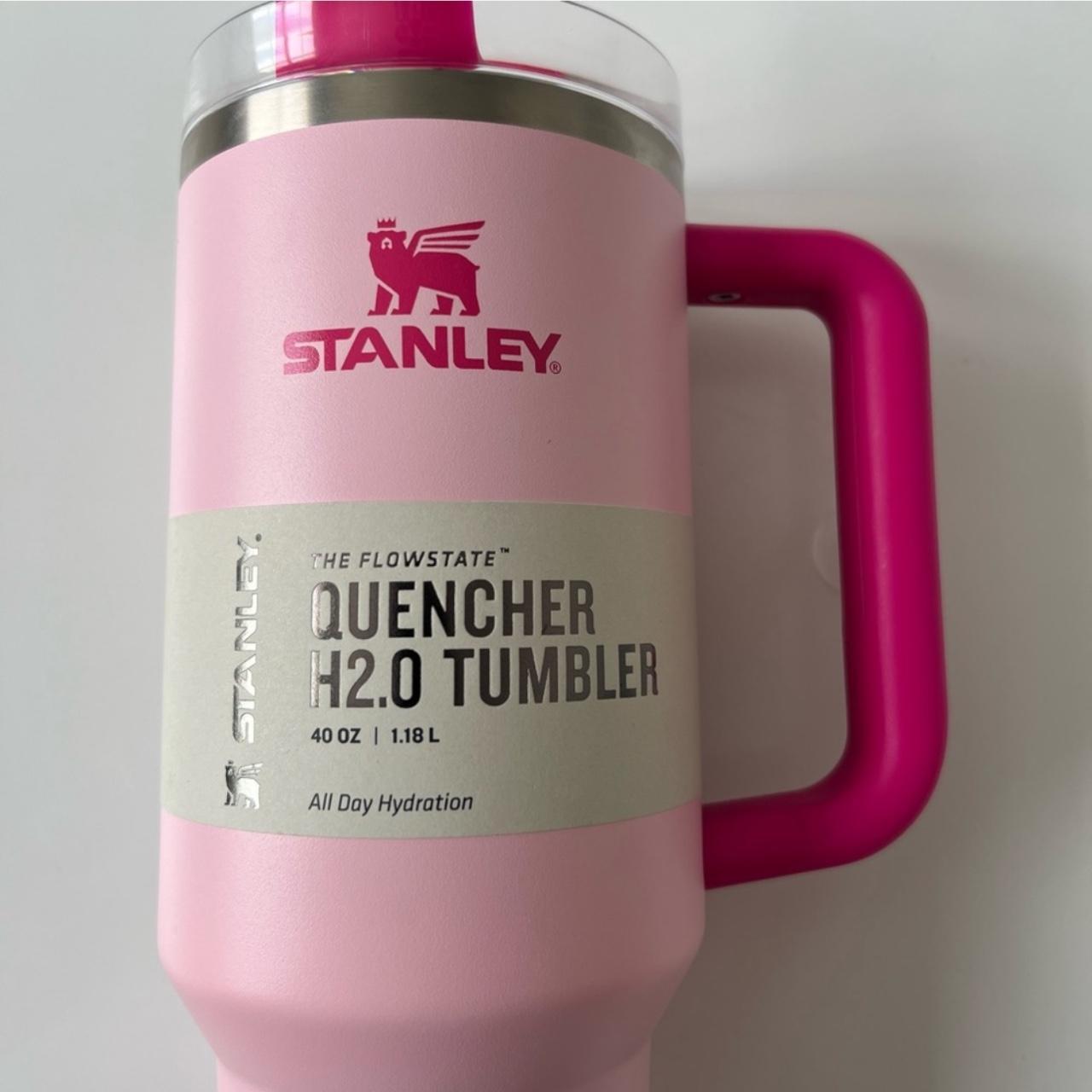 Stanley 40oz Stainless Steel H2.0 FlowState Quencher Tumbler Flamingo Pink  Limited Edition 