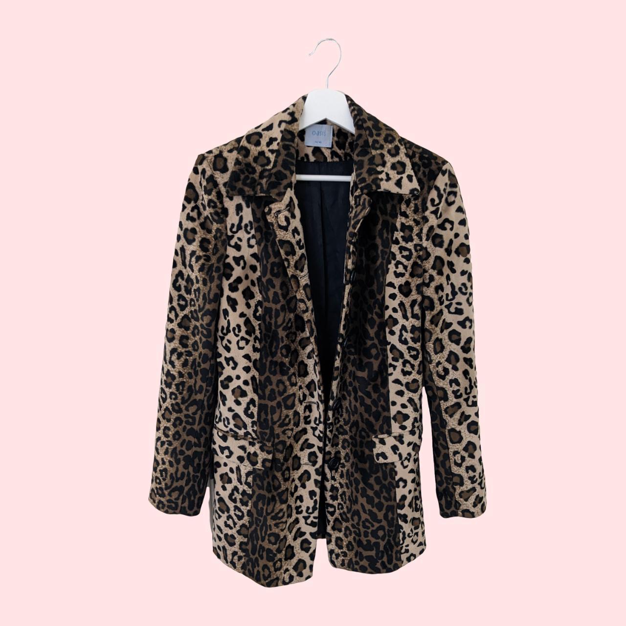 Oasis leopard sale print coat