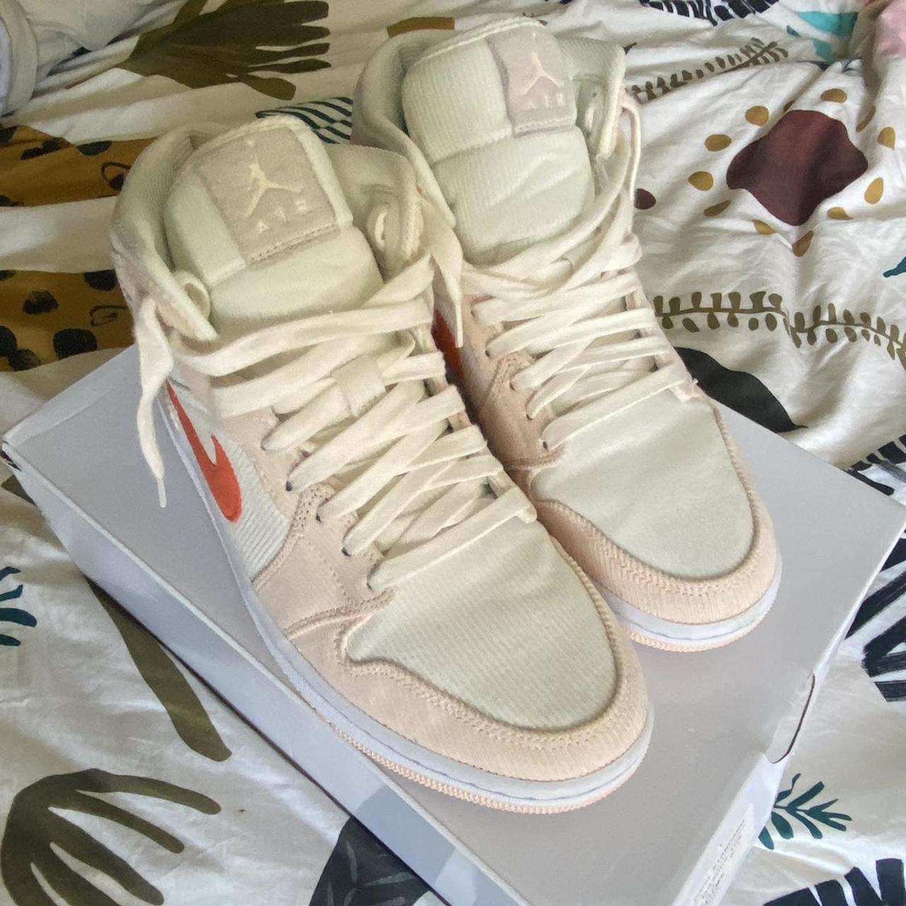 Sail/orange quartz Jordan 1 mid. Sick pastel... Depop