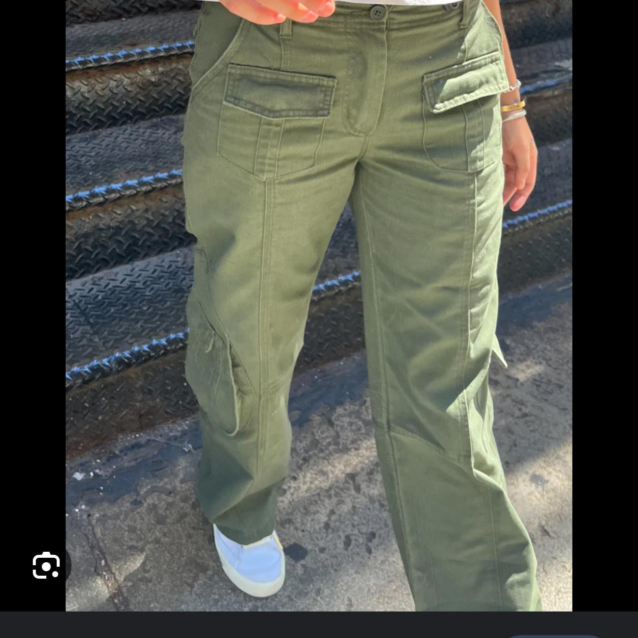 Brandy Melville Kim Cargo pants in Green Paid £41... Depop