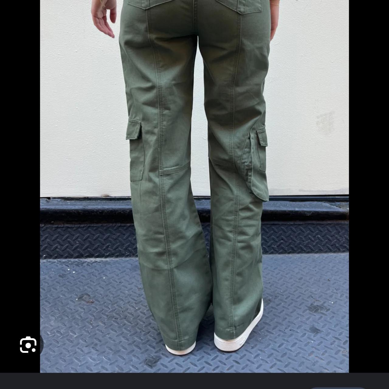 Brandy Melville Kim Cargo pants in Green Paid £41... Depop