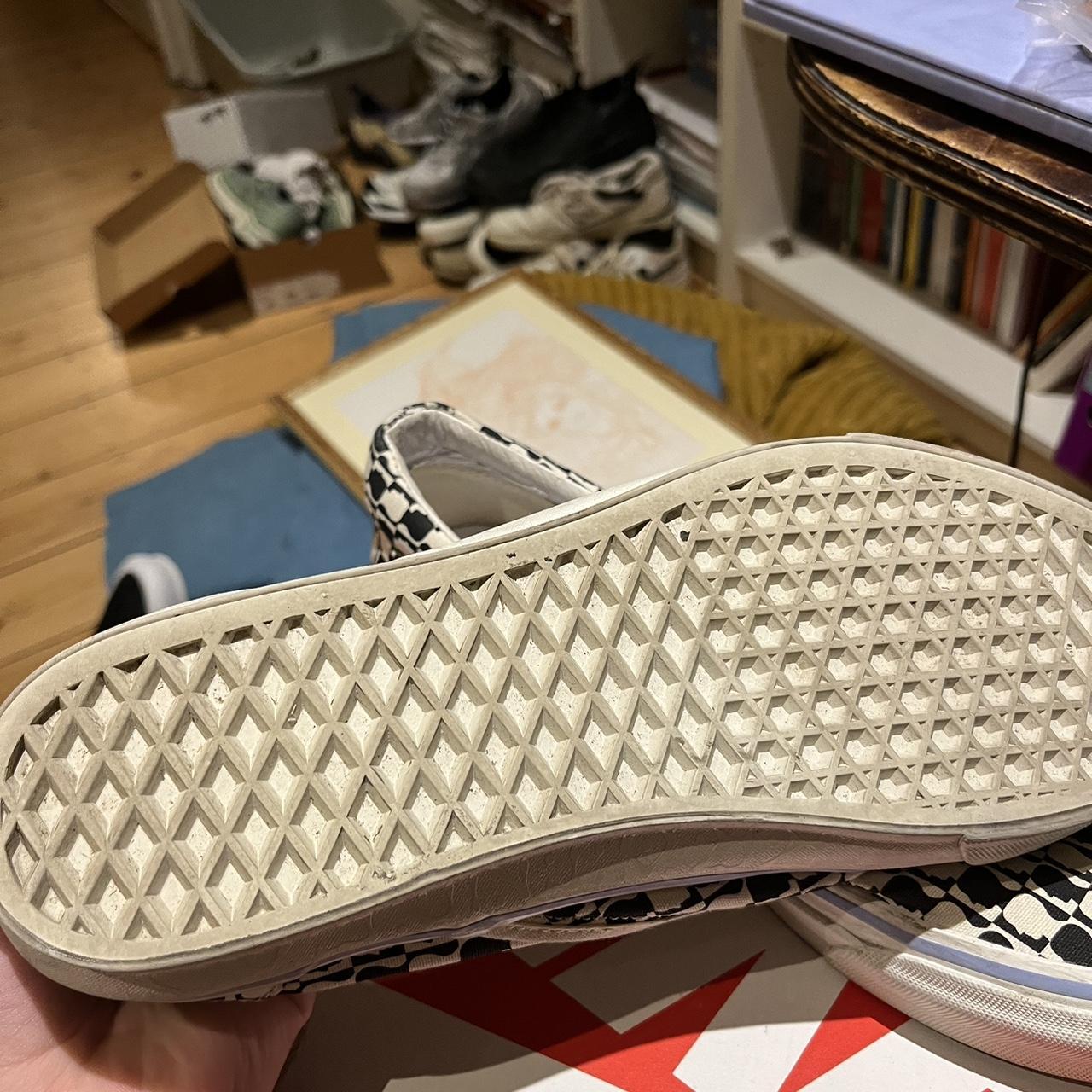 Vans x Brain dead slip ons Slightly worn but great | Depop