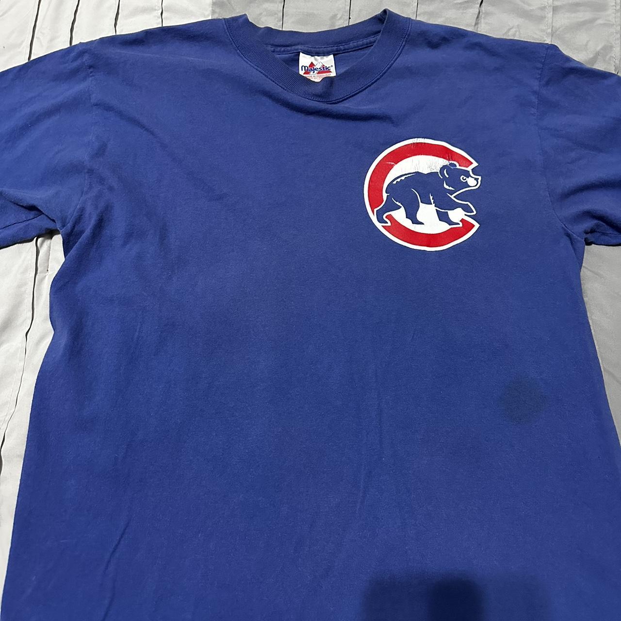 Cubs baseball tee, with small dark stain