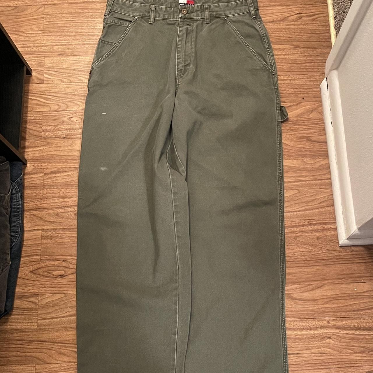 ^ Super wide fit Green carpenter jeans ^ Tagged 31x32 Depop