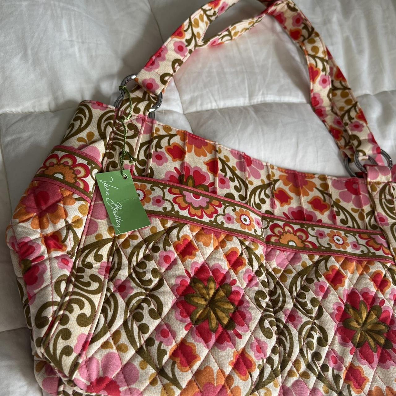 Vera Bradley Pink Orange Paisley Diaper Shoulder Bag