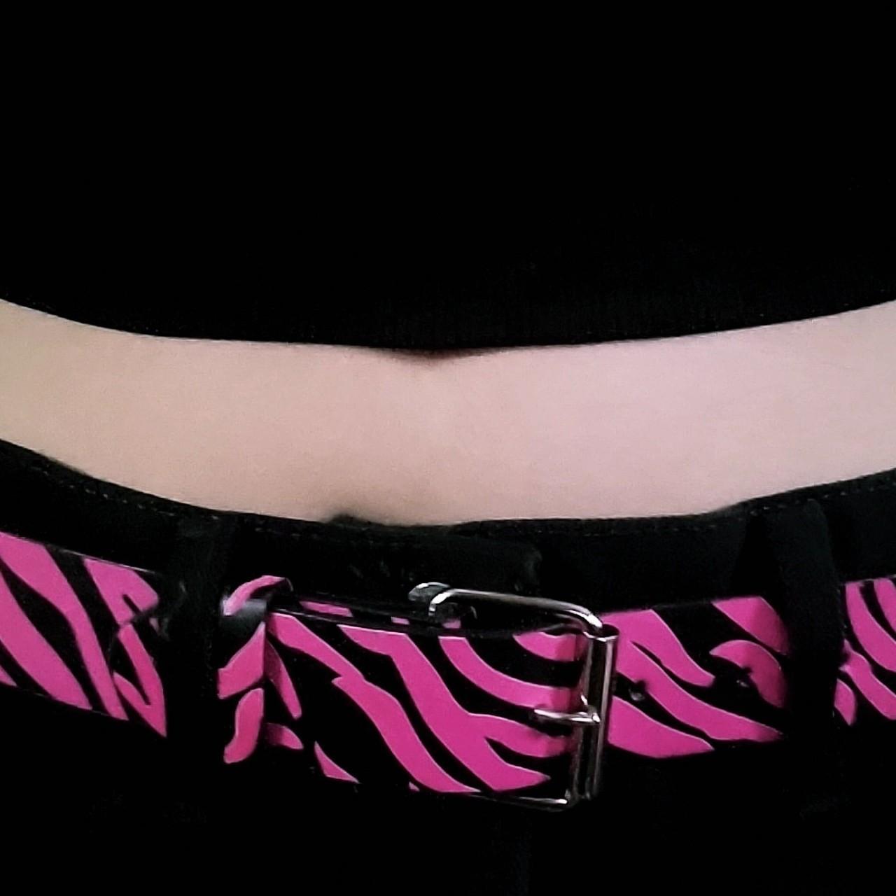 Women's Black and Pink Belt Depop