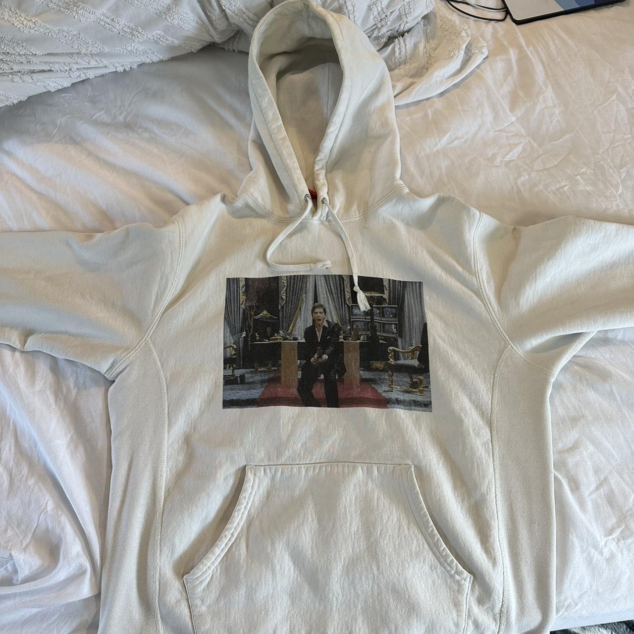 Supreme scarface outlet hoodie white