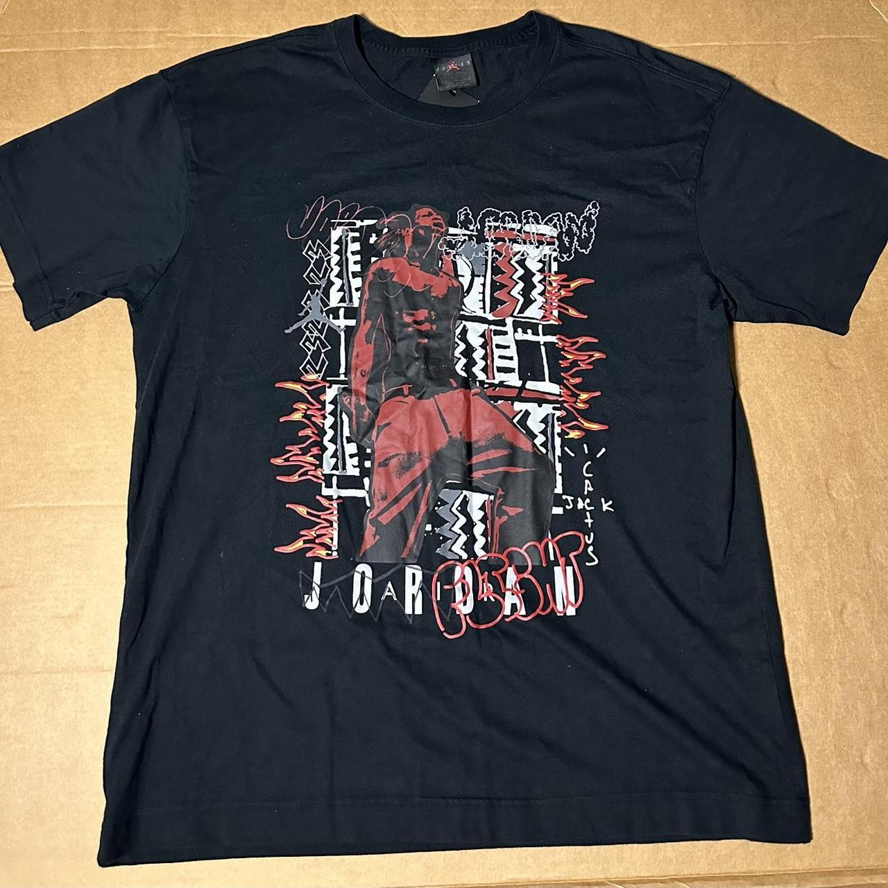 Cactus Jack X Jordan Travis Scott Tee Size | Depop
