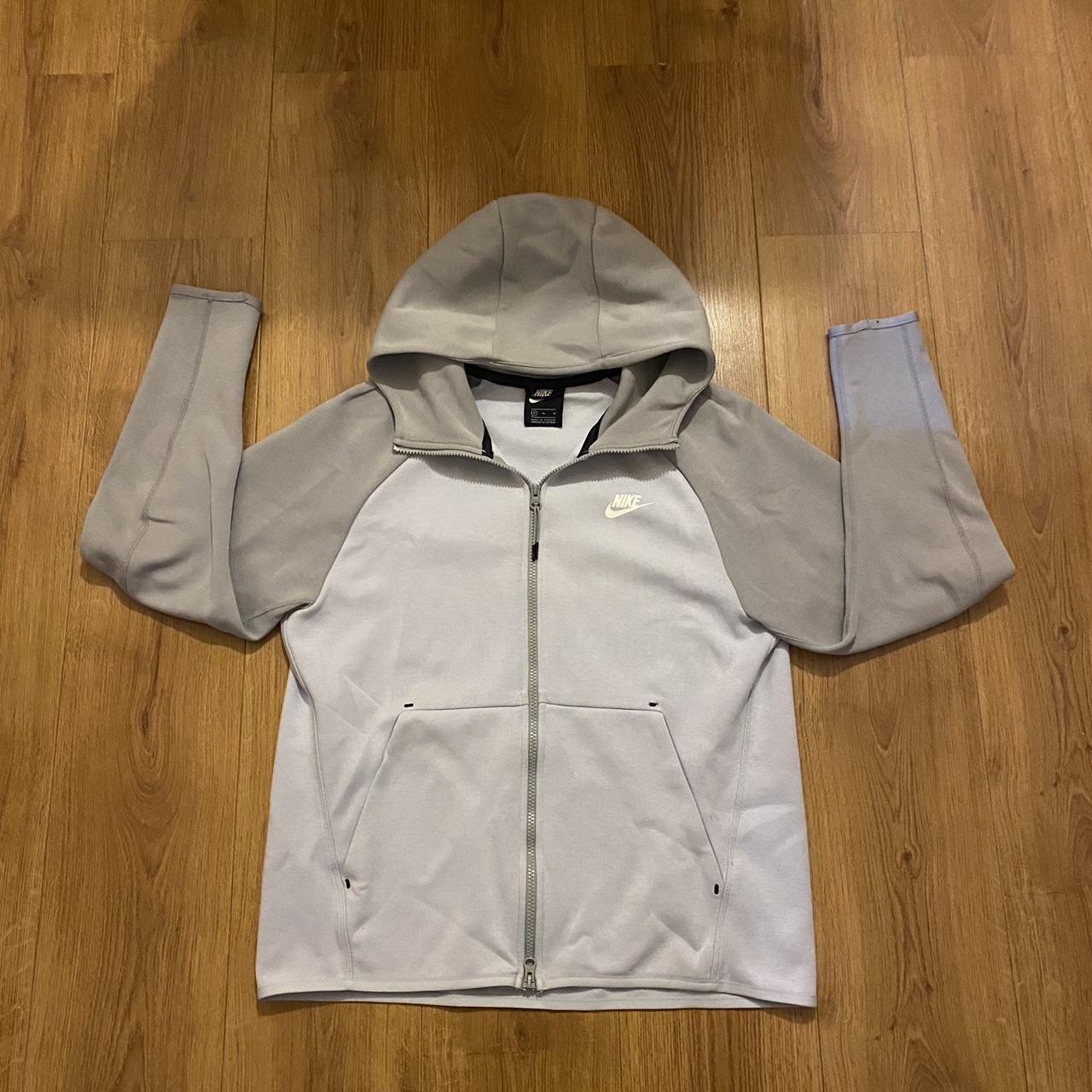 Nike tech fleece hoodie medium platinum old... - Depop