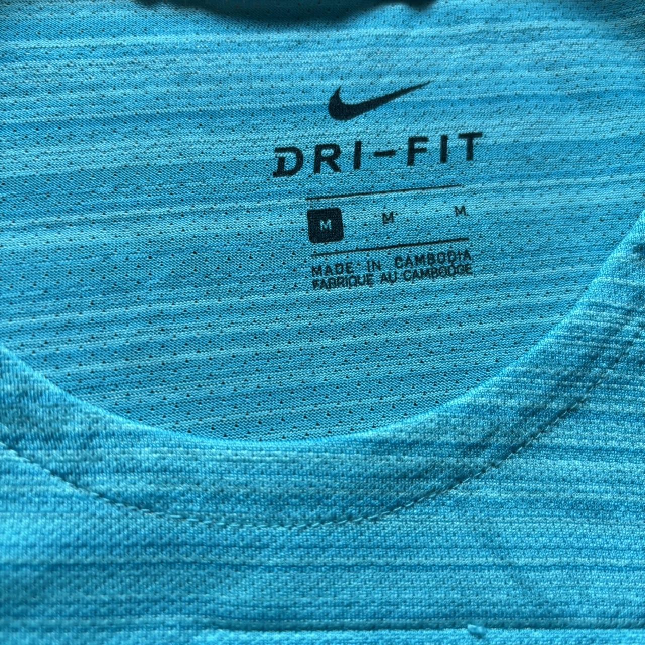 mens blue nike miler t shirt
