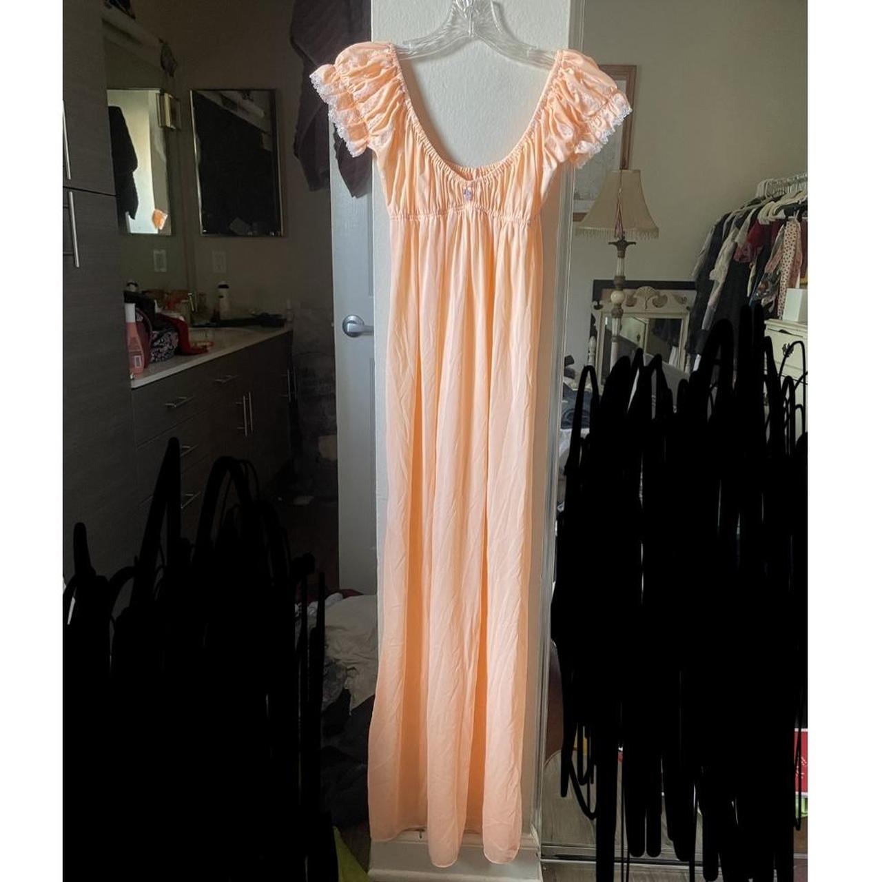 long orange vintage dress! Depop