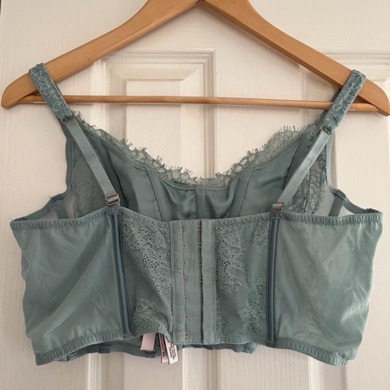 Victoria secret blue corset top Depop