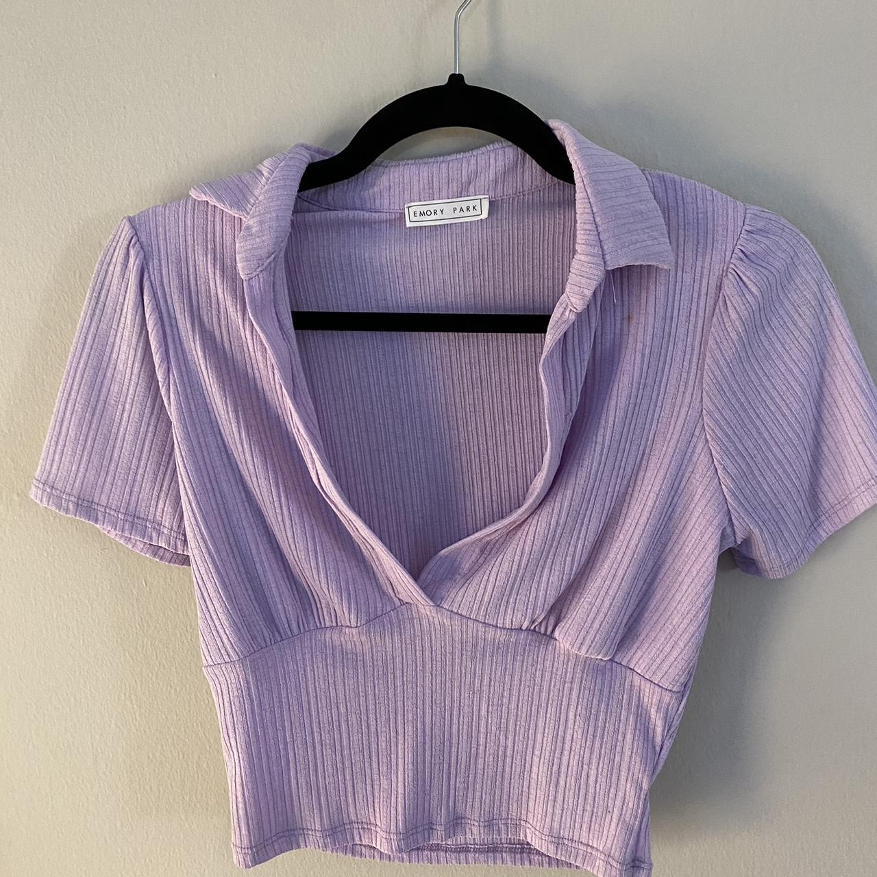 Totally Adorable Lilac Smocked Cropped Tank Top