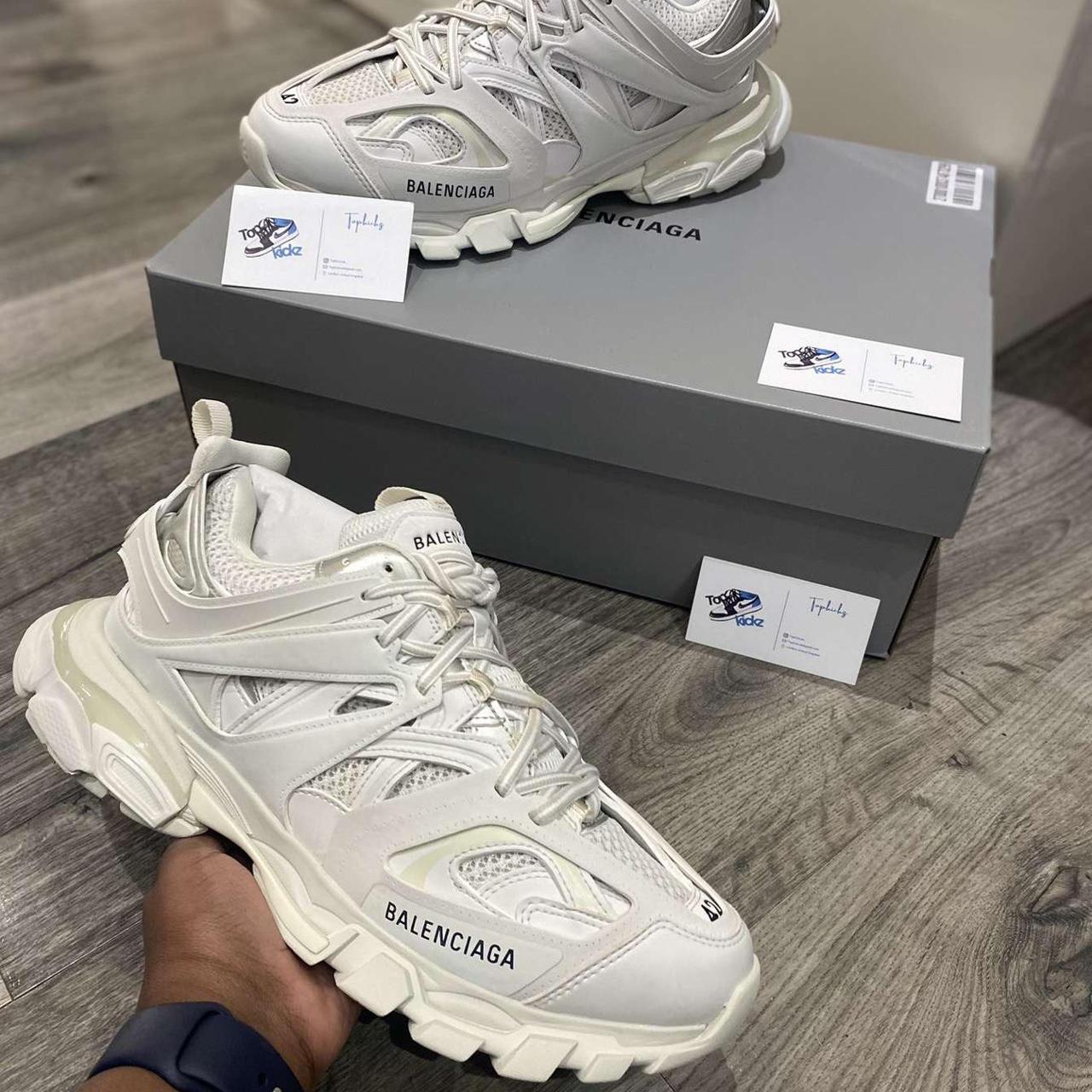 Balenciaga Track Trainer White All sizes available... - Depop