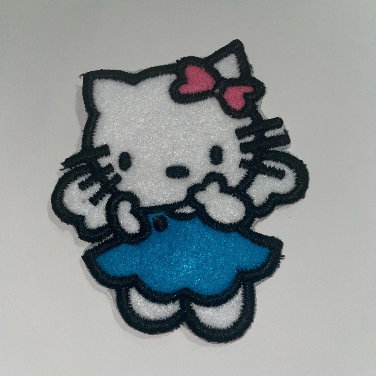 My aunt made me a bunch of hello kitty patches to - Depop
